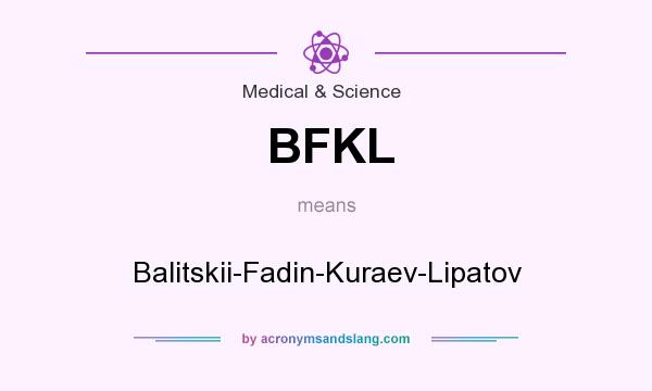 What does BFKL mean? It stands for Balitskii-Fadin-Kuraev-Lipatov