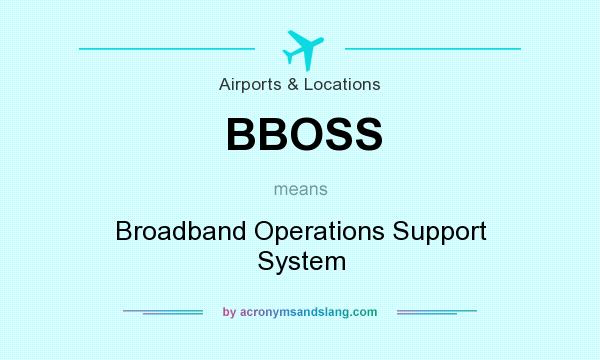What does BBOSS mean? It stands for Broadband Operations Support System