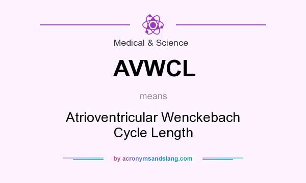 What does AVWCL mean? It stands for Atrioventricular Wenckebach Cycle Length