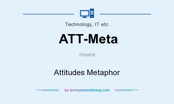 What does ATT-Meta mean? It stands for Attitudes Metaphor