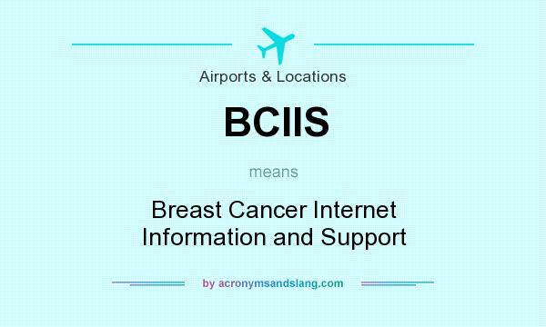 What does BCIIS mean? It stands for Breast Cancer Internet Information and Support