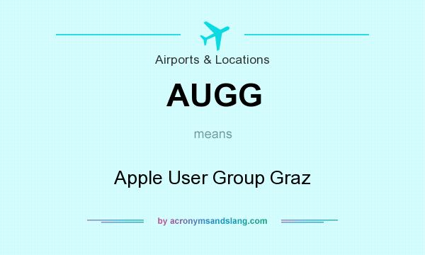 What does AUGG mean? It stands for Apple User Group Graz
