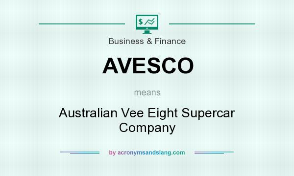 What does AVESCO mean? It stands for Australian Vee Eight Supercar Company