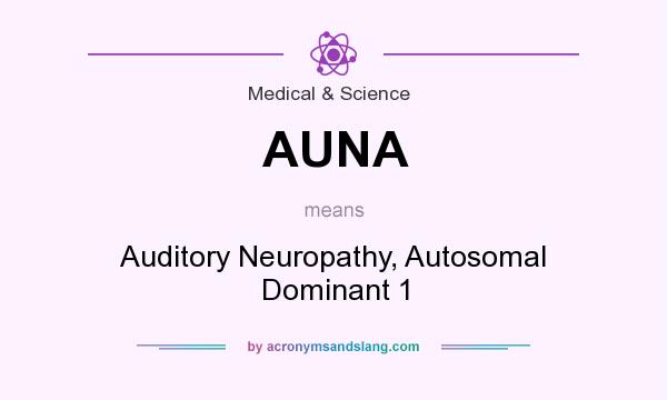 What does AUNA mean? It stands for Auditory Neuropathy, Autosomal Dominant 1