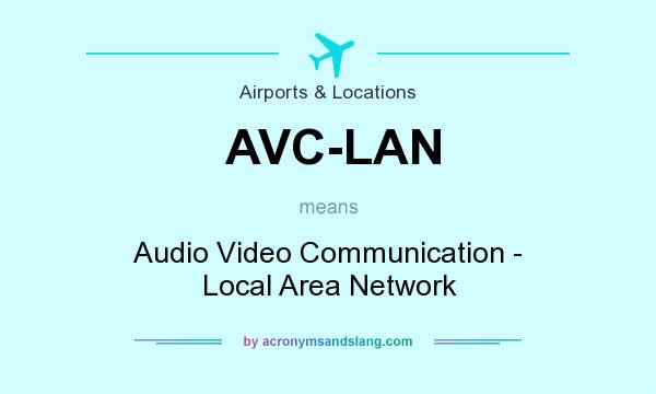 What does AVC-LAN mean? It stands for Audio Video Communication - Local Area Network