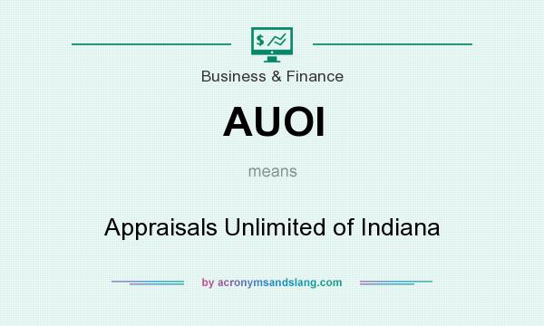 What does AUOI mean? It stands for Appraisals Unlimited of Indiana