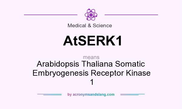 What does AtSERK1 mean? It stands for Arabidopsis Thaliana Somatic Embryogenesis Receptor Kinase 1