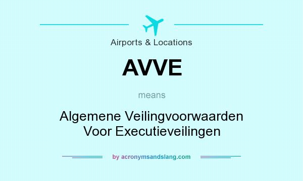What does AVVE mean? It stands for Algemene Veilingvoorwaarden Voor Executieveilingen