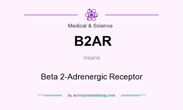 What does B2AR mean? It stands for Beta 2-Adrenergic Receptor