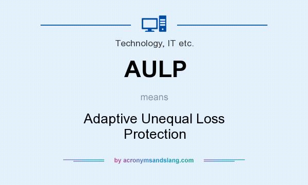 What does AULP mean? It stands for Adaptive Unequal Loss Protection