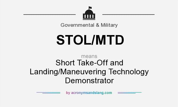 What does STOL/MTD mean? It stands for Short Take-Off and Landing/Maneuvering Technology Demonstrator