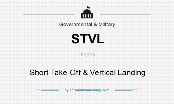 What does STVL mean? It stands for Short Take-Off & Vertical Landing
