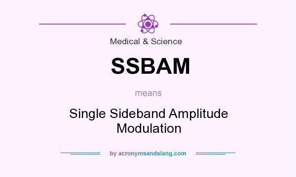 What does SSBAM mean? It stands for Single Sideband Amplitude Modulation