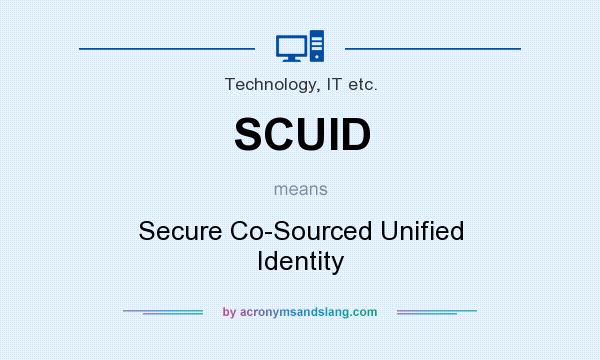 What does SCUID mean? It stands for Secure Co-Sourced Unified Identity
