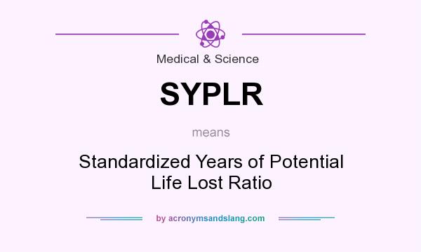 What does SYPLR mean? It stands for Standardized Years of Potential Life Lost Ratio
