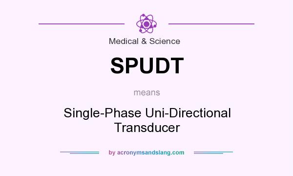 What does SPUDT mean? It stands for Single-Phase Uni-Directional Transducer