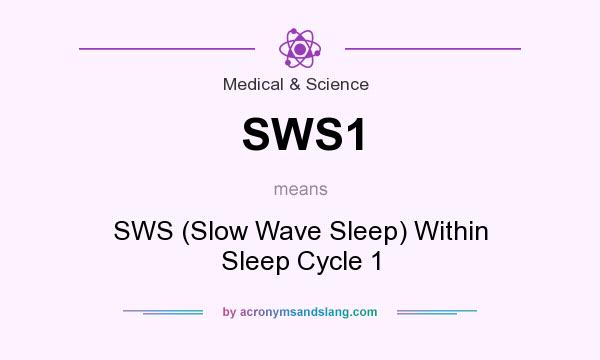 What does SWS1 mean? It stands for SWS (Slow Wave Sleep) Within Sleep Cycle 1