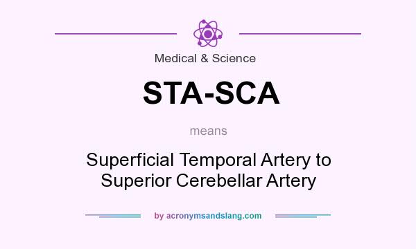 What does STA-SCA mean? It stands for Superficial Temporal Artery to Superior Cerebellar Artery