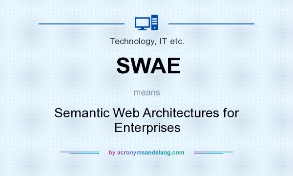 What does SWAE mean? It stands for Semantic Web Architectures for Enterprises