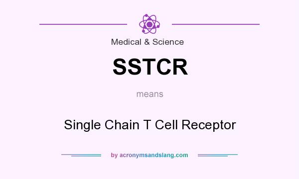What does SSTCR mean? It stands for Single Chain T Cell Receptor