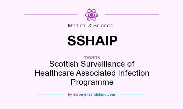 What does SSHAIP mean? It stands for Scottish Surveillance of Healthcare Associated Infection Programme
