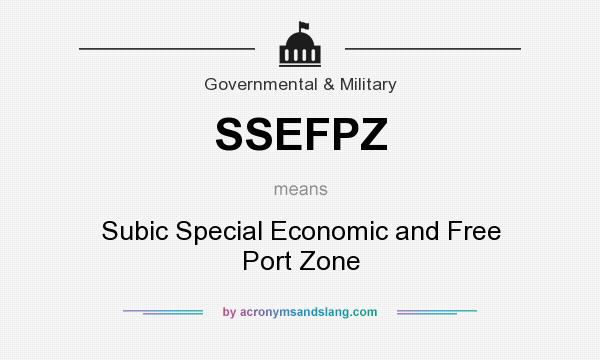 What does SSEFPZ mean? It stands for Subic Special Economic and Free Port Zone