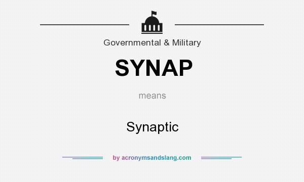 What does SYNAP mean? It stands for Synaptic