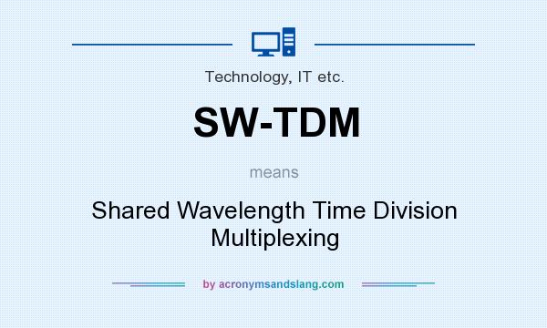 What does SW-TDM mean? It stands for Shared Wavelength Time Division Multiplexing