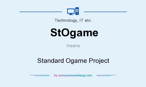 What does StOgame mean? It stands for Standard Ogame Project