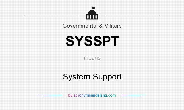 What does SYSSPT mean? It stands for System Support