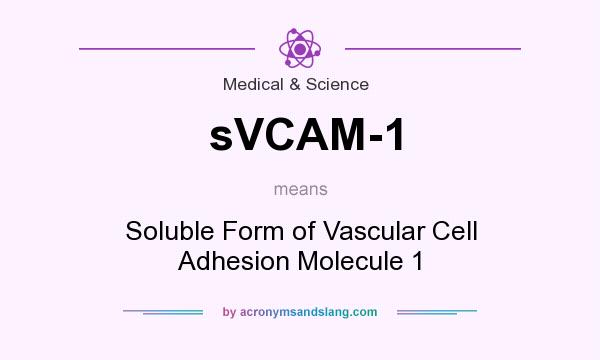 What does sVCAM-1 mean? It stands for Soluble Form of Vascular Cell Adhesion Molecule 1