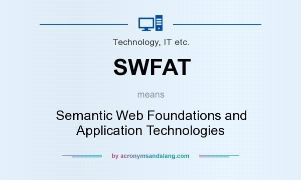 What does SWFAT mean? It stands for Semantic Web Foundations and Application Technologies