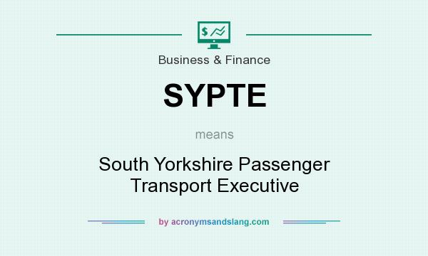 What does SYPTE mean? It stands for South Yorkshire Passenger Transport Executive