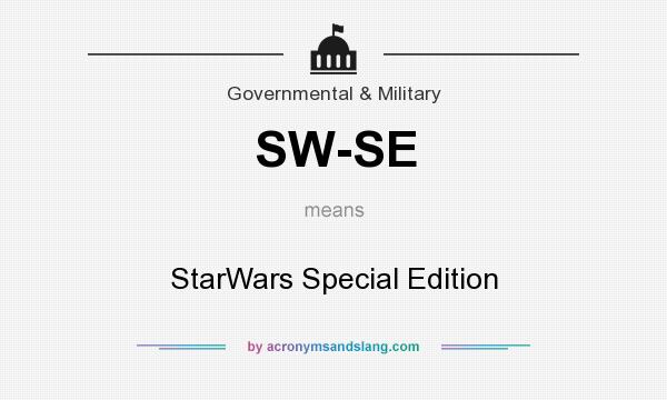 What does SW-SE mean? It stands for StarWars Special Edition