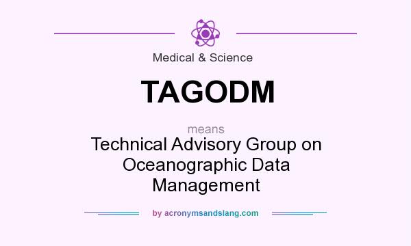 What does TAGODM mean? It stands for Technical Advisory Group on Oceanographic Data Management