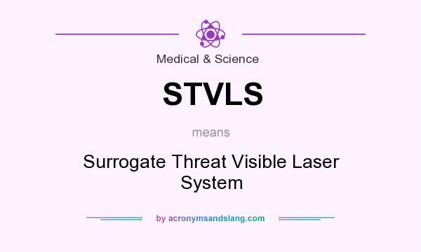 What does STVLS mean? It stands for Surrogate Threat Visible Laser System