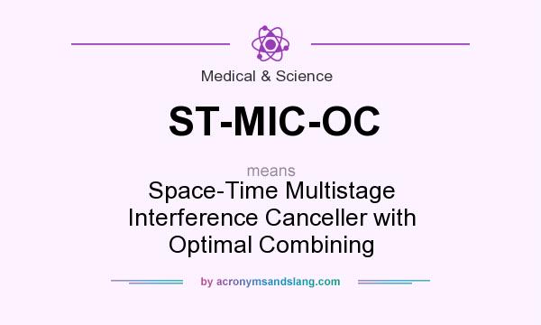 What does ST-MIC-OC mean? It stands for Space-Time Multistage Interference Canceller with Optimal Combining