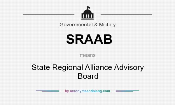 What does SRAAB mean? It stands for State Regional Alliance Advisory Board
