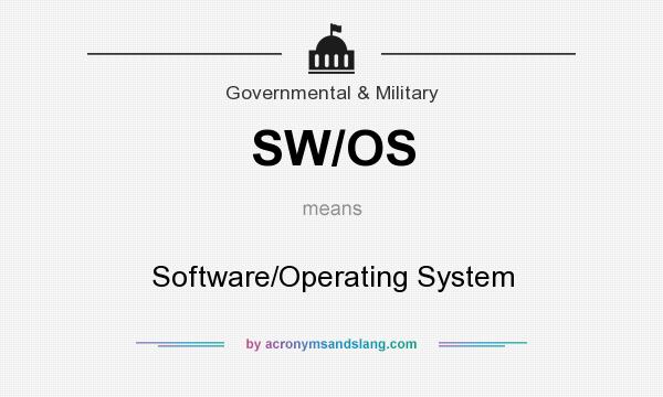 What does SW/OS mean? It stands for Software/Operating System