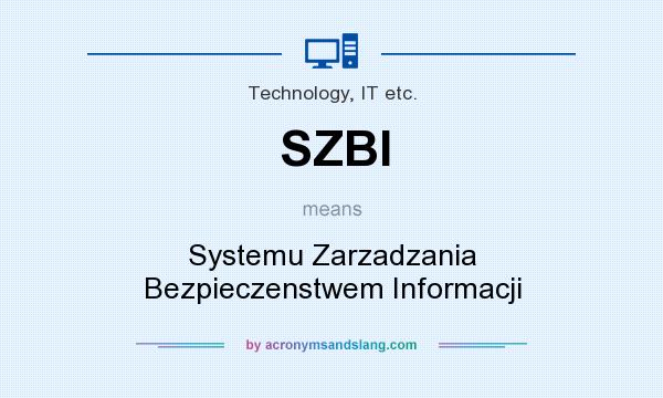 What does SZBI mean? It stands for Systemu Zarzadzania Bezpieczenstwem Informacji