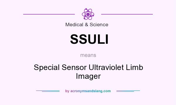 What does SSULI mean? It stands for Special Sensor Ultraviolet Limb Imager
