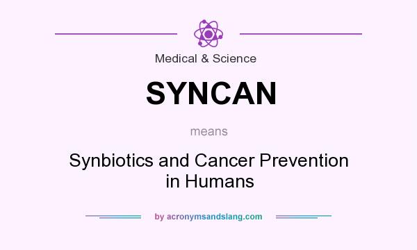 What does SYNCAN mean? It stands for Synbiotics and Cancer Prevention in Humans