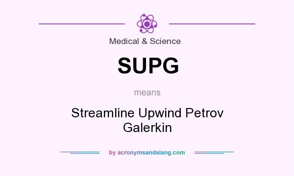 What does SUPG mean? It stands for Streamline Upwind Petrov Galerkin