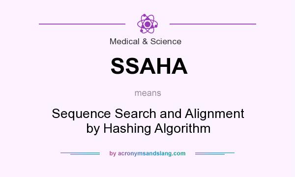 What does SSAHA mean? It stands for Sequence Search and Alignment by Hashing Algorithm