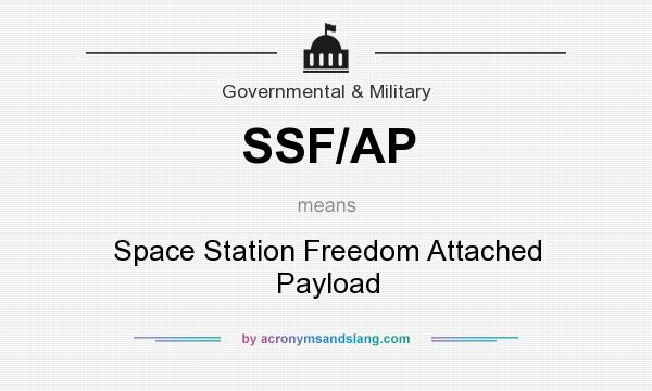 What does SSF/AP mean? It stands for Space Station Freedom Attached Payload