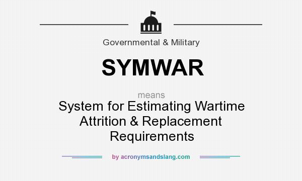 What does SYMWAR mean? It stands for System for Estimating Wartime Attrition & Replacement Requirements
