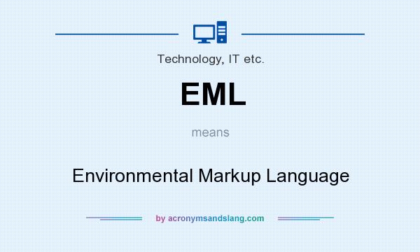 What does EML mean? It stands for Environmental Markup Language