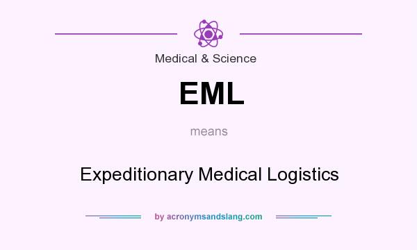 What does EML mean? It stands for Expeditionary Medical Logistics