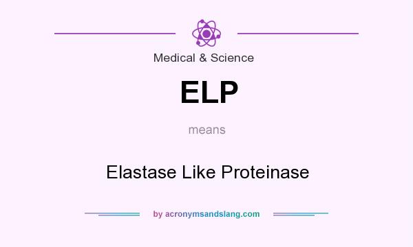 What does ELP mean? It stands for Elastase Like Proteinase