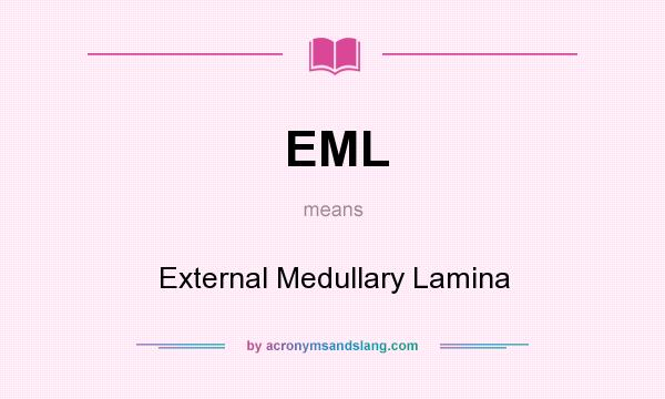 What does EML mean? It stands for External Medullary Lamina